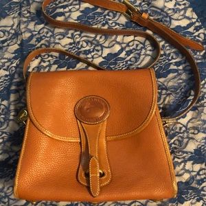 Vintage Dooney & Bourke cognac pebbled leather